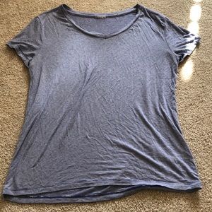 Blue and white striped tshirt